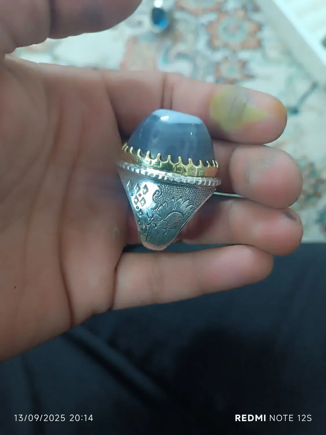 انگشتر بدلیجات  باباقوری 55گرمی نقرع|بدلیجات|مشهد, پروین اعتصامی|دیوار
