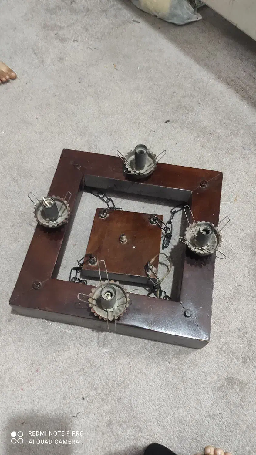 لوستر چوبی مناسب کافه و ..|لوستر و چراغ آویز|اهواز, کوی فرهنگیان ۱|دیوار