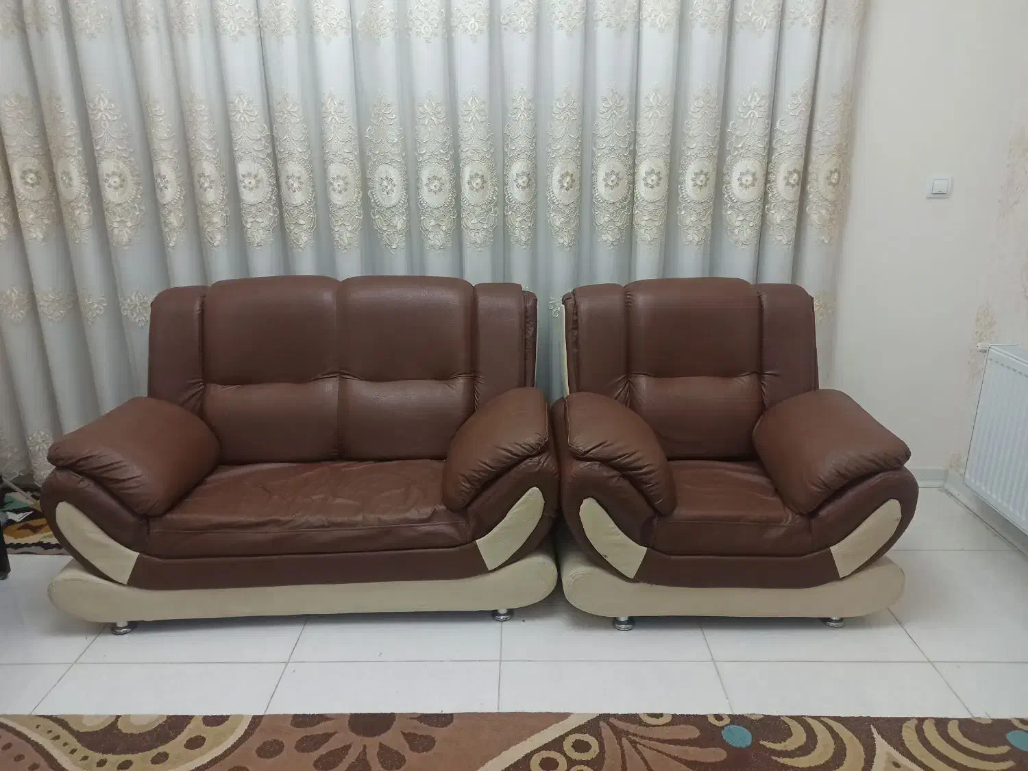 مبل هفت نفره و تخت خواب دو نفره|مبلمان خانگی و میز عسلی|شیراز, شهرک بهشتی|دیوار