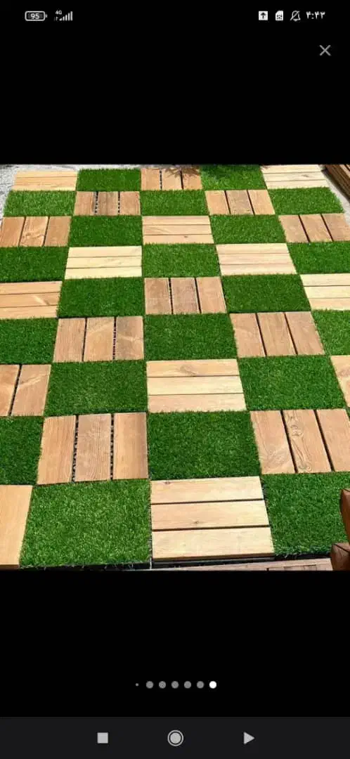 چمن تایل چوبی گرین وال|گل مصنوعی|کرمان, |دیوار