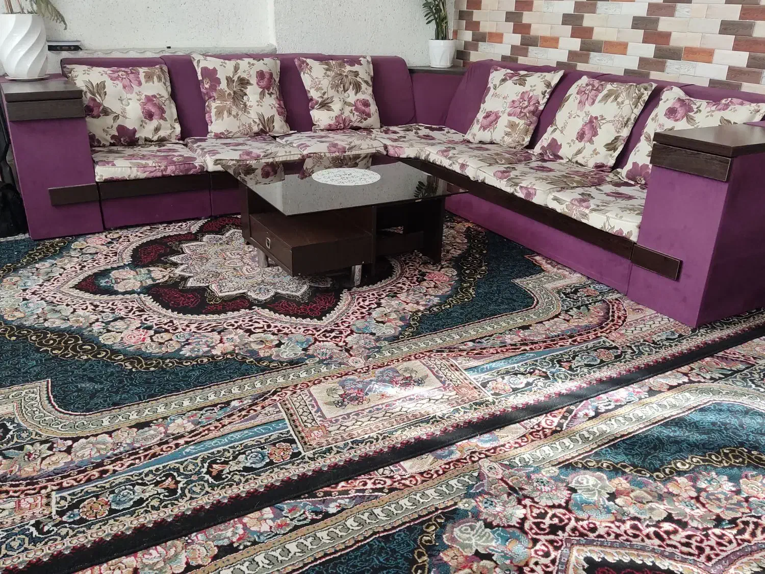 مبل ۷ نفره|مبلمان خانگی و میز عسلی|فسا, |دیوار