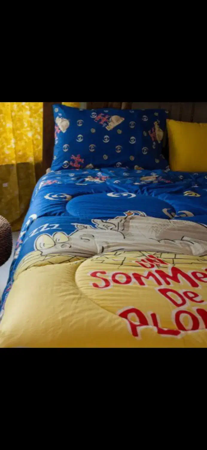 سرویس لحاف تک نفره ۲ تیکه خوشخواب آبی|سرویس روتختی|ساوه, |دیوار