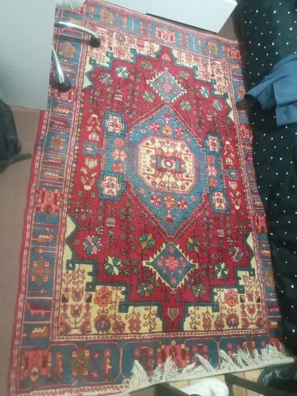 فرش دست باف گرگ حیدر نهاوند طرح لچک ترنج|فرش|ملارد, |دیوار