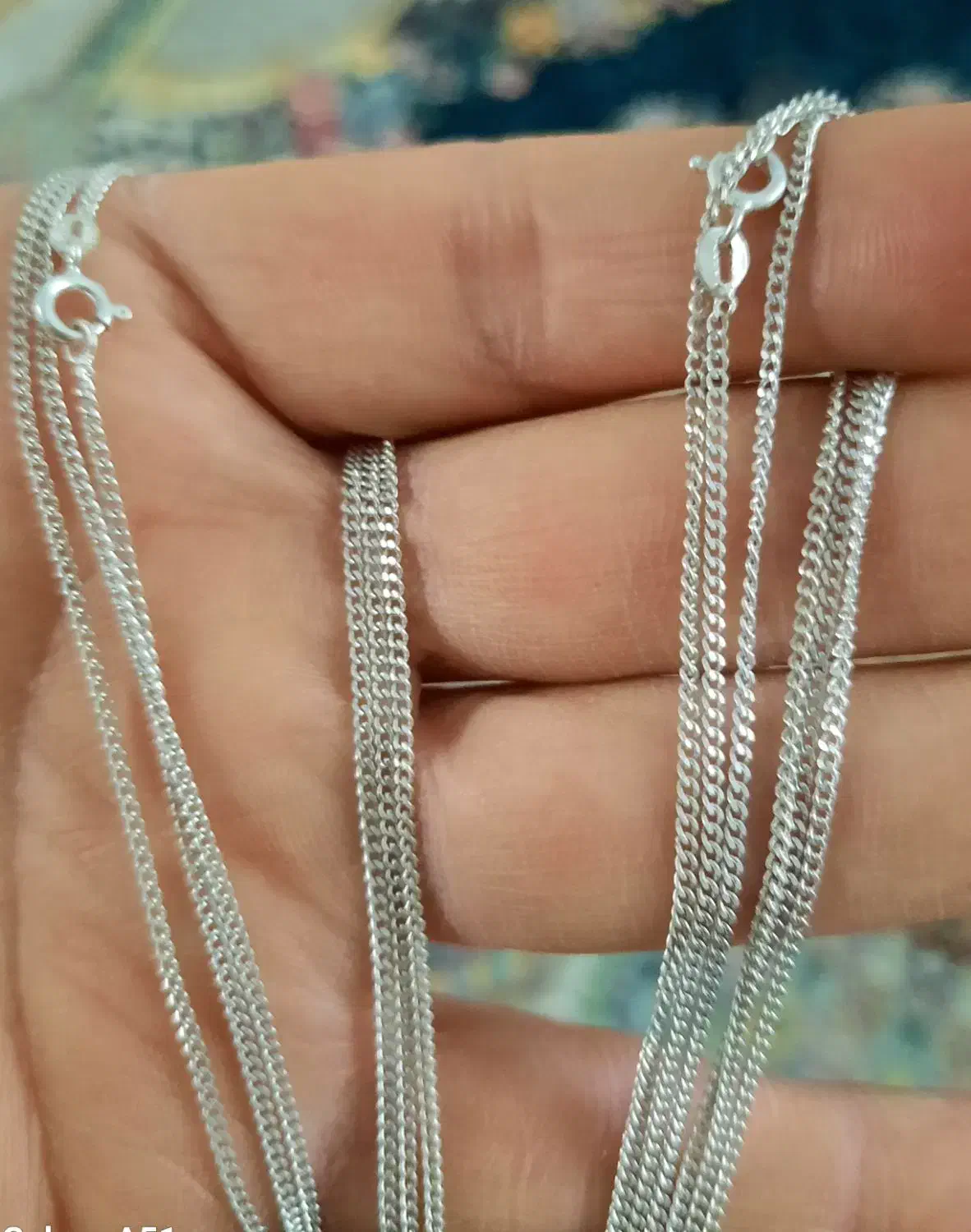 زنجیر نقره آک|جواهرات|سنندج, |دیوار