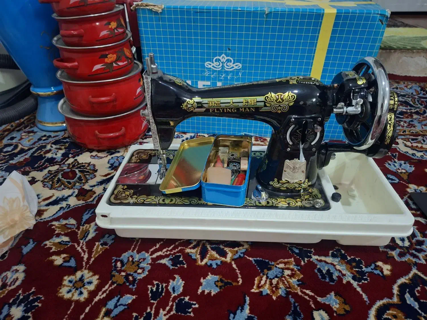 چرخ خیاطی قدیمی مرد پرنده|چرخ خیاطی و ریسندگی|مشهد, تبادکان|دیوار