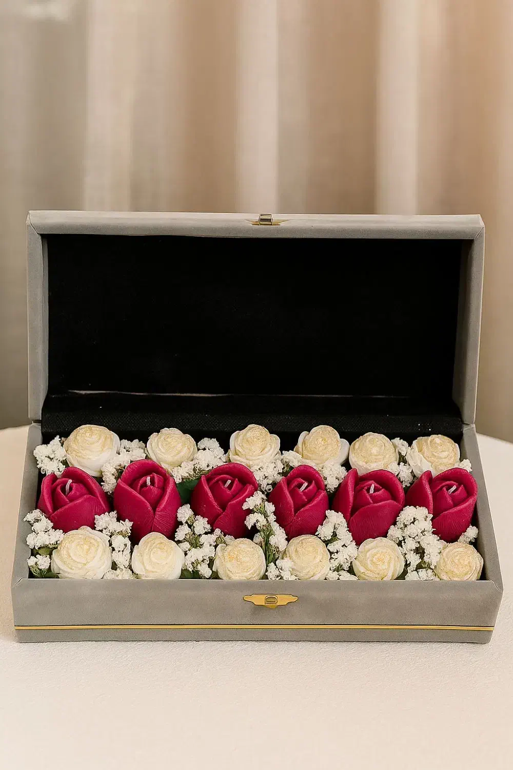 شمع ژورنالی و باکس گل شمع|صنایع دستی و سایر لوازم تزئینی|شاهینشهر, شهرک سایت|دیوار