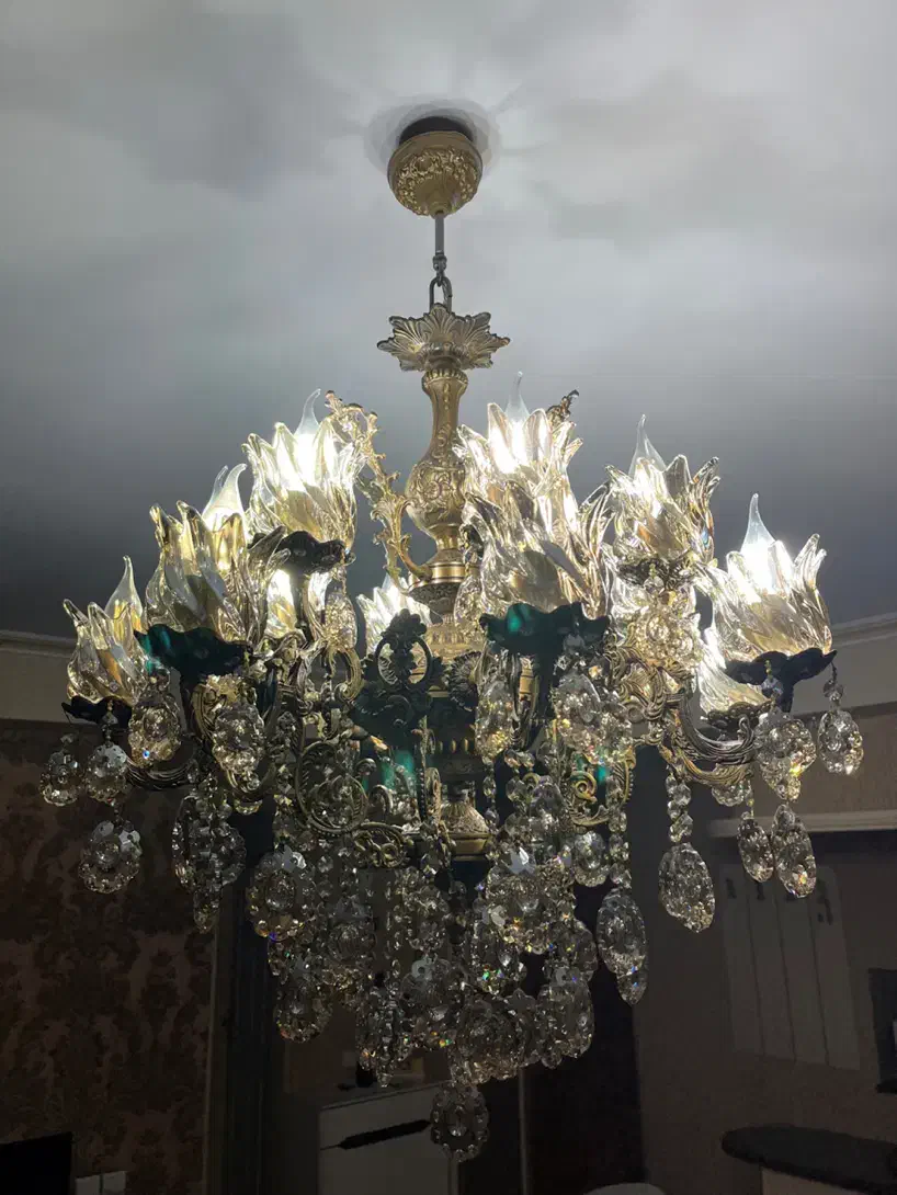 لوستر برنج با ضمانتنامه|لوستر و چراغ آویز|تهران, طرشت|دیوار