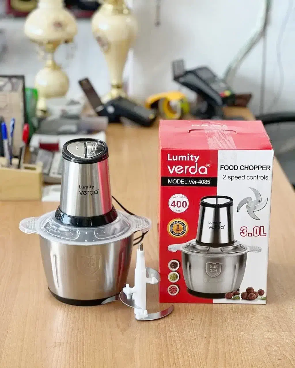 خردکن وردا 3 لیتری کاسه استیل با یکسال ضمانت|خردکن، آسیاب، غذاساز|نسیم‌شهر, |دیوار