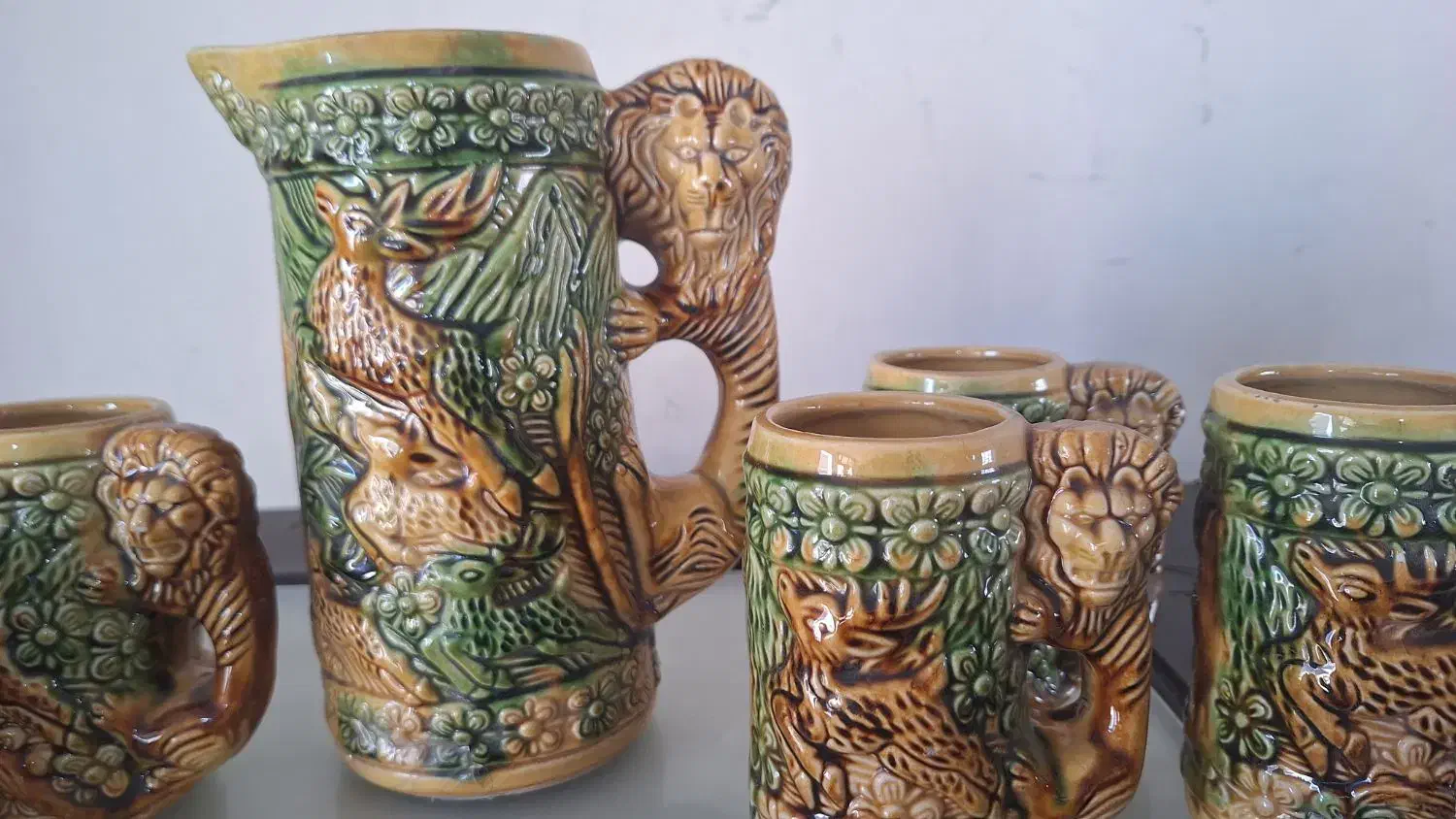 پارچ لیوان قدیمی|کلکسیون اشیاء عتیقه|محمدیه-قزوین, |دیوار