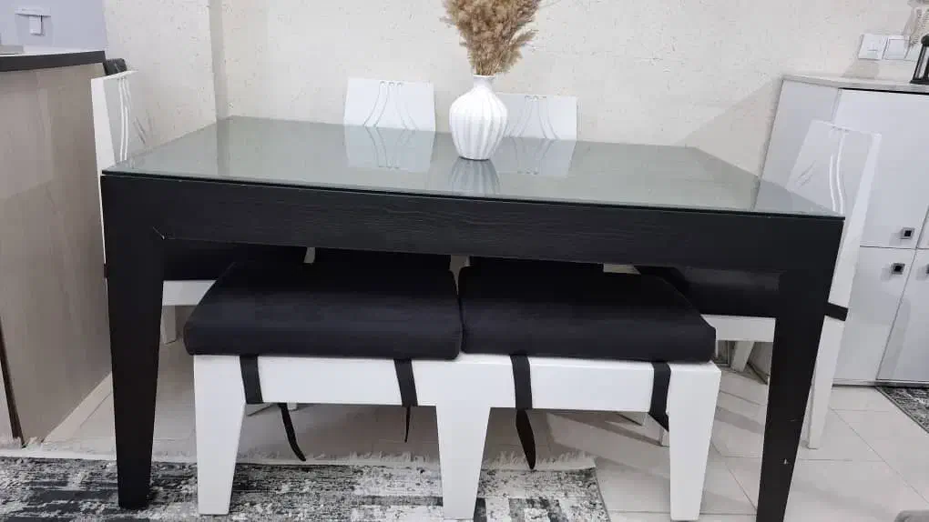 میز ناهارخوری ۶نفره چوبی|میز و صندلی غذاخوری|دلیجان, |دیوار