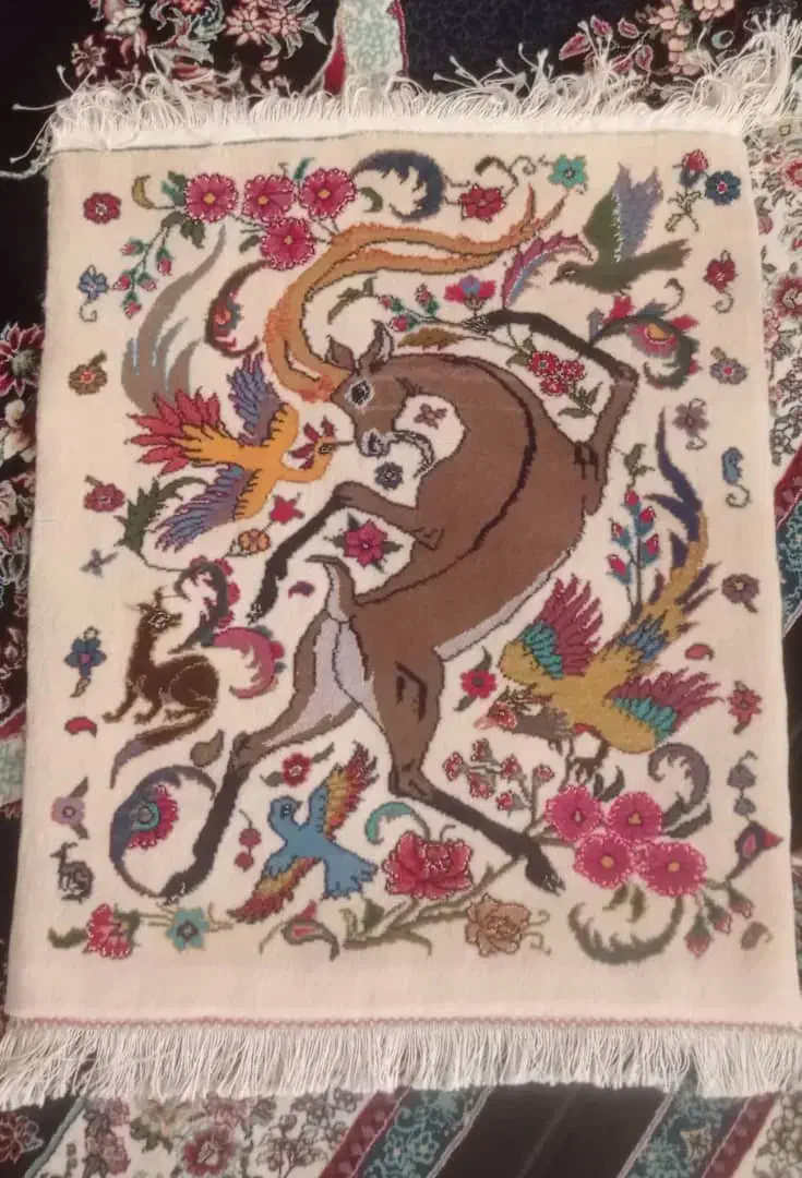 تابلو فرش دست بافت|تابلو فرش|بیجار, |دیوار