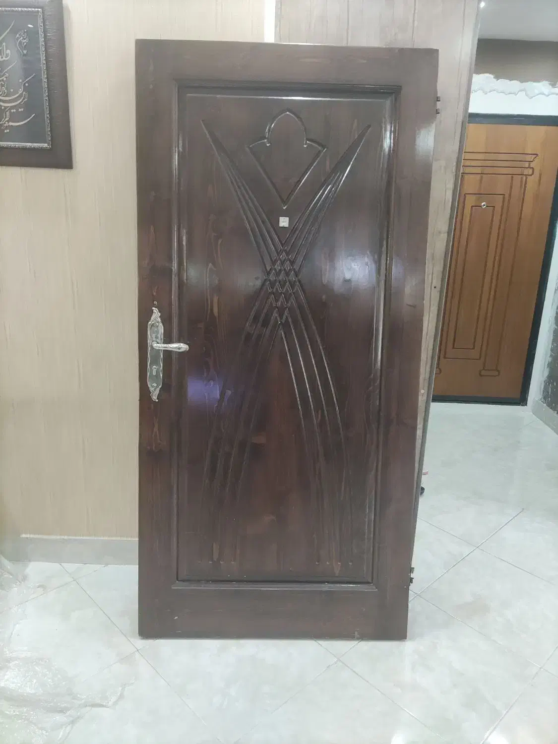 درب ورودی تمام چوب روسی|مصالح و تجهیزات ساختمان|احمدآبادمستوفی, |دیوار