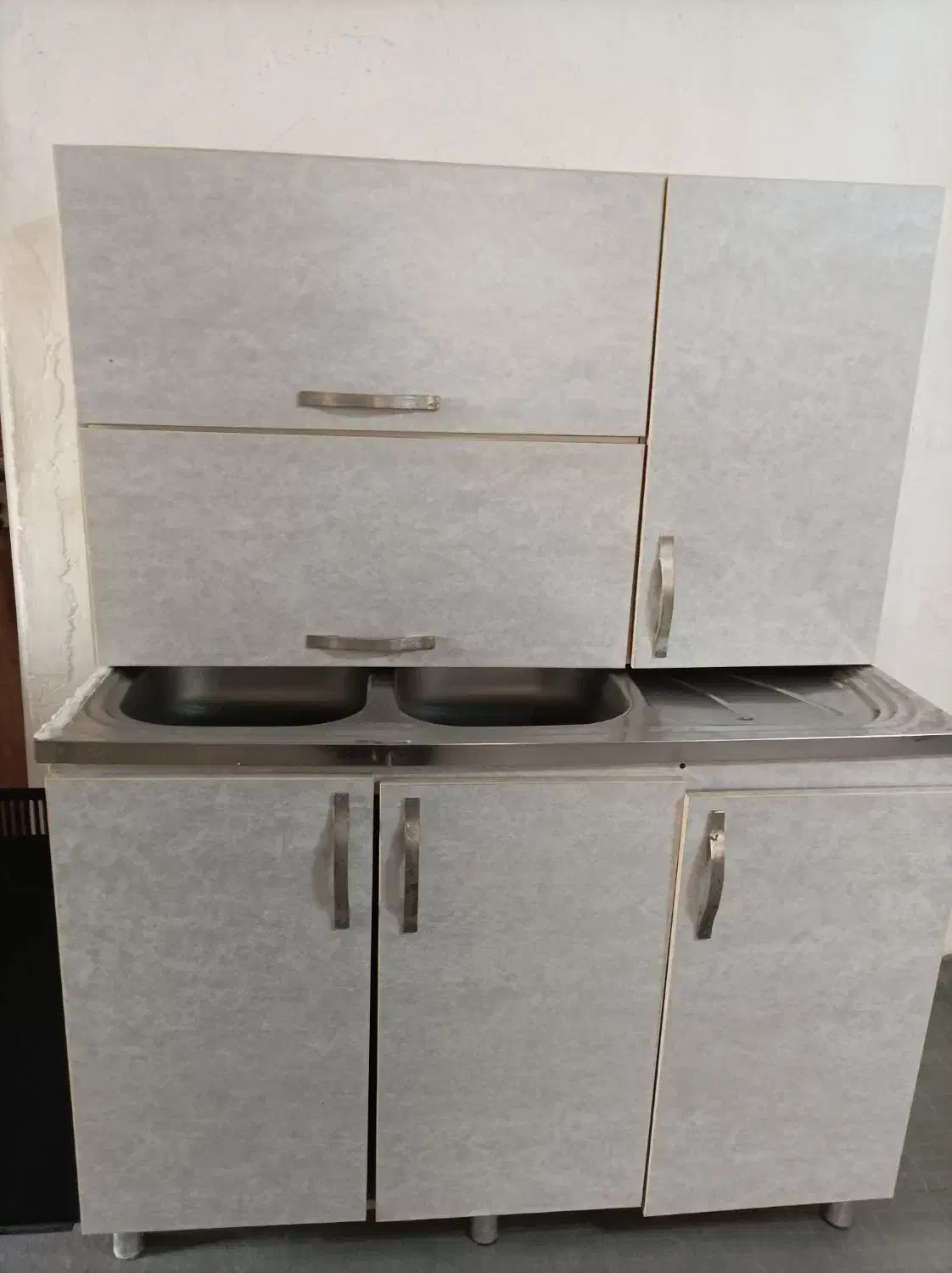 کابینت ام دی آف وسینگ دو لگنه و آب چکان|مصالح و تجهیزات ساختمان|کیاشهر, |دیوار