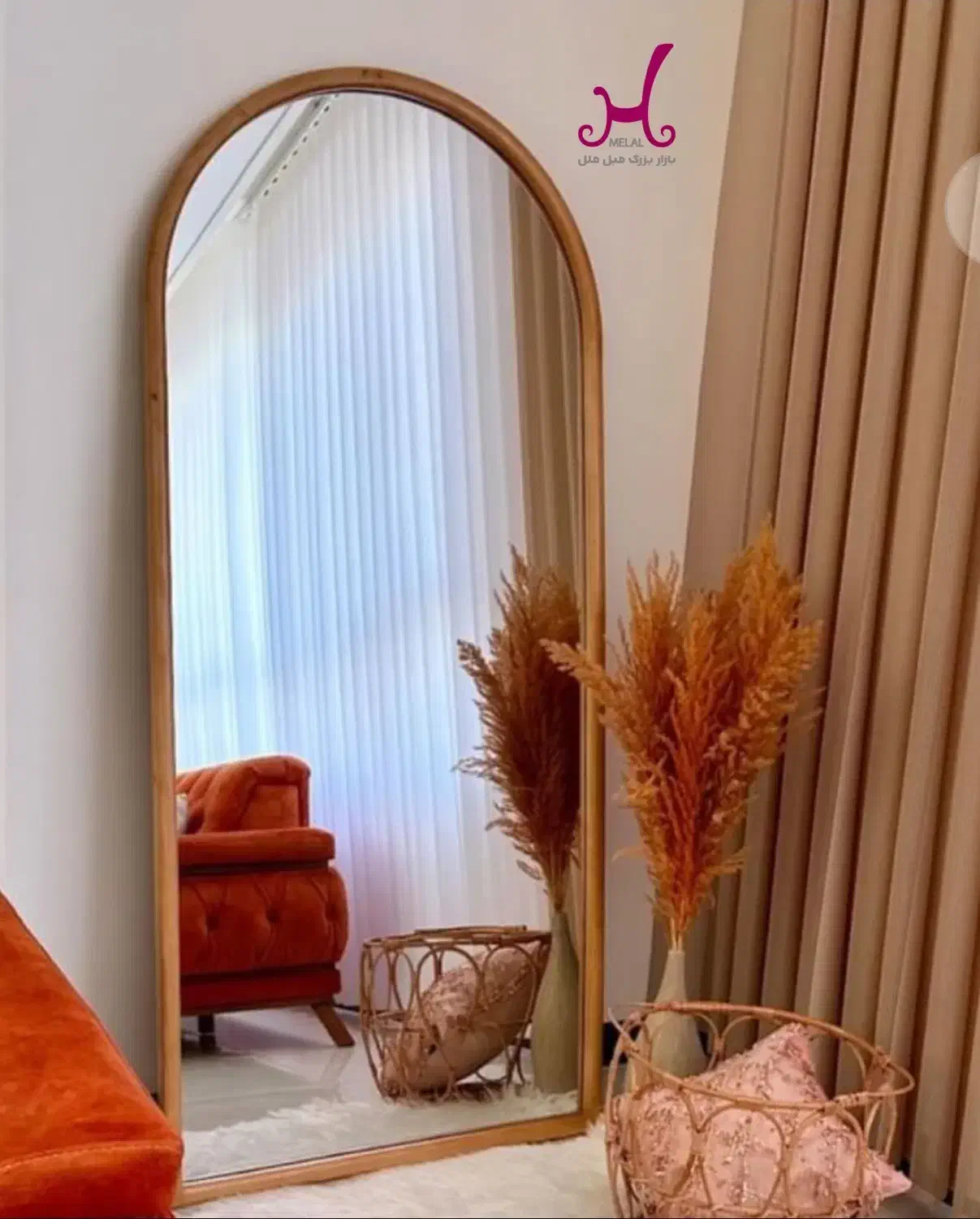 بازار بزرگ مبل ملل آینه قدی چوبی گنبدی|آینه|بندرعباس, |دیوار