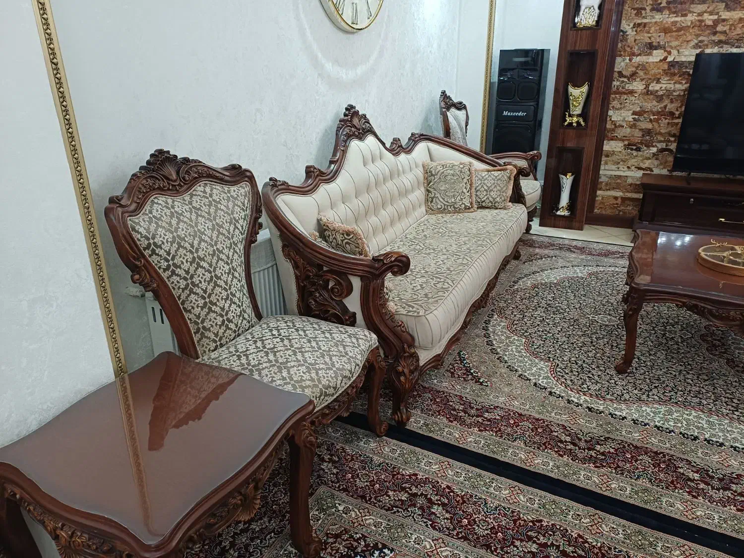 مبلمان استیل ۹نفره کاملا نو|مبلمان خانگی و میز عسلی|تهران, بوستان ولایت|دیوار