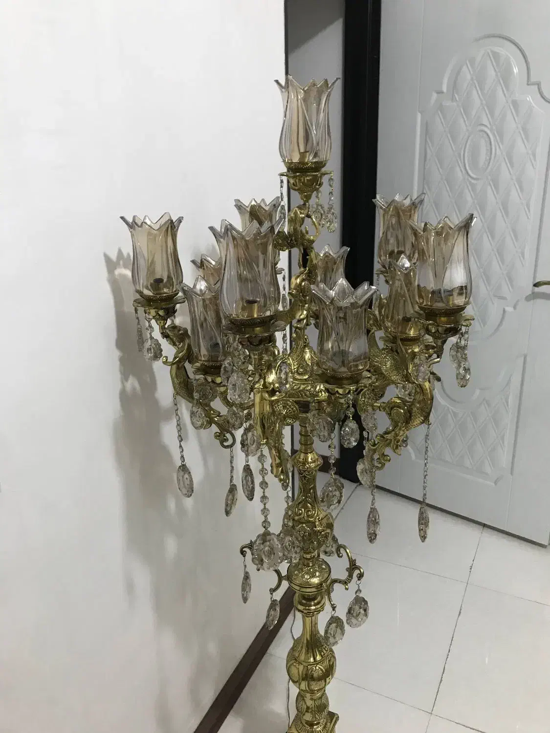 آباژر کنارسالنی برنجی طرح فرشته|لوستر و چراغ آویز|قرچک, مهدیه|دیوار