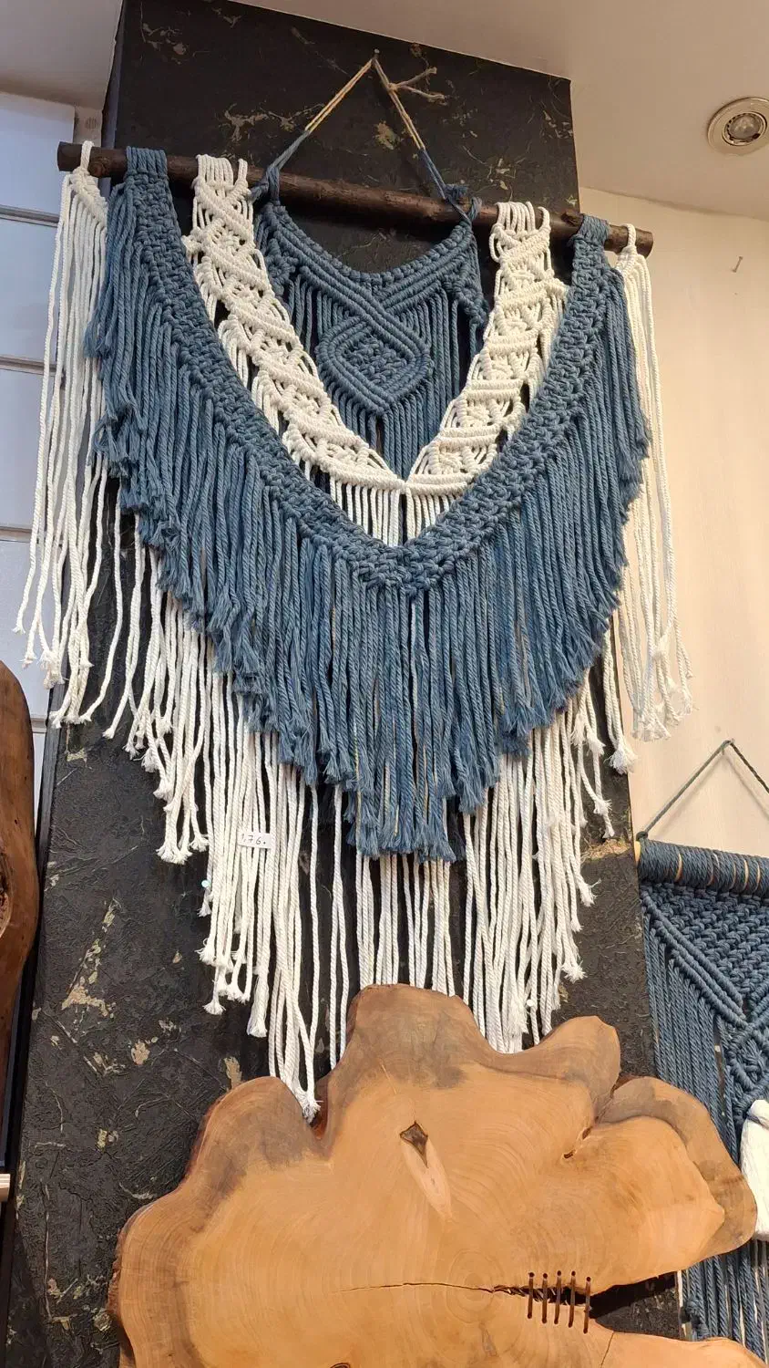 دیوارکوب مکرومه|صنایع دستی و سایر لوازم تزئینی|تهران, شهرک صدرا|دیوار