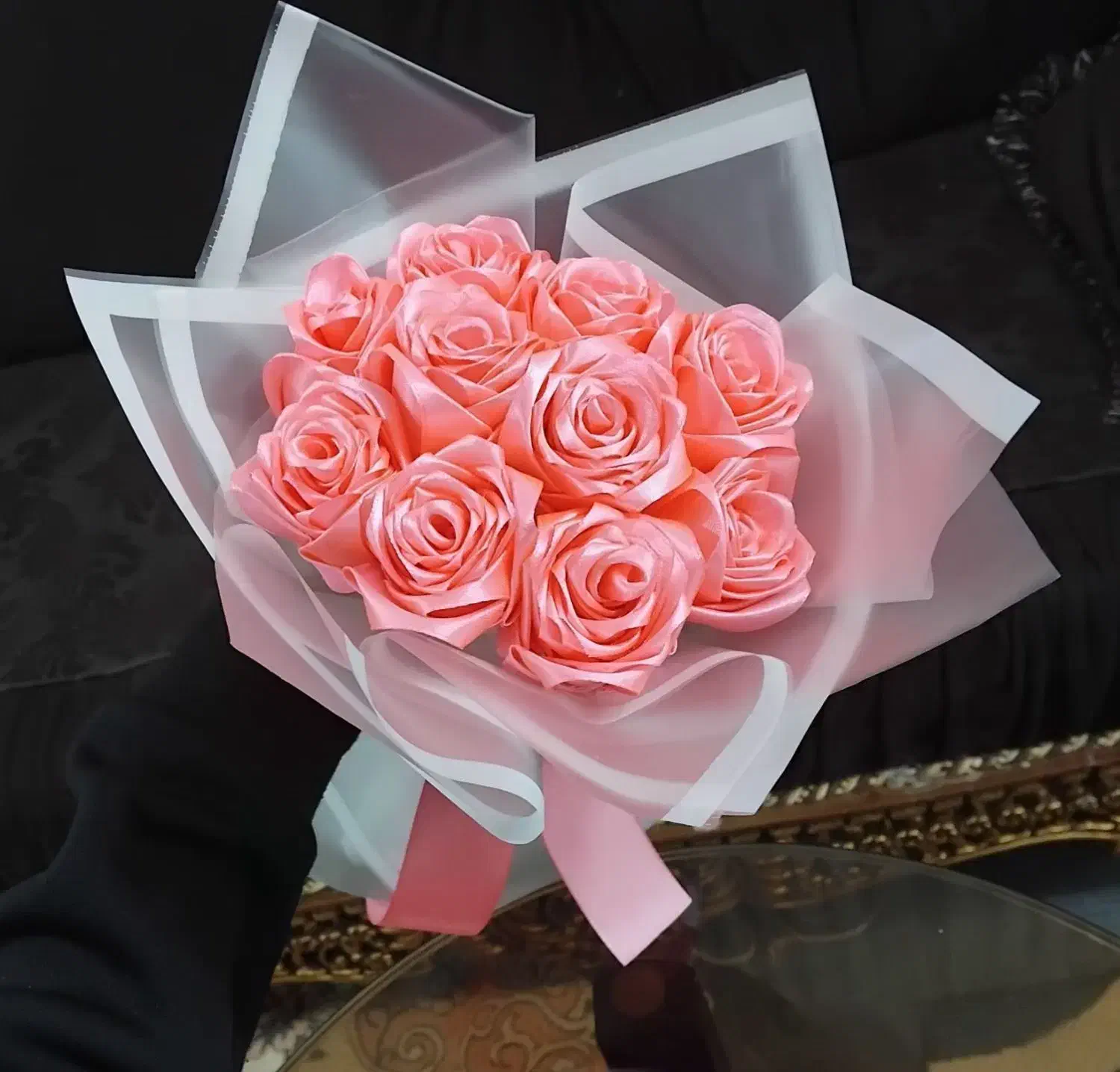 گل روبانی شاخه ای ۳۰|گل مصنوعی|تویسرکان, |دیوار