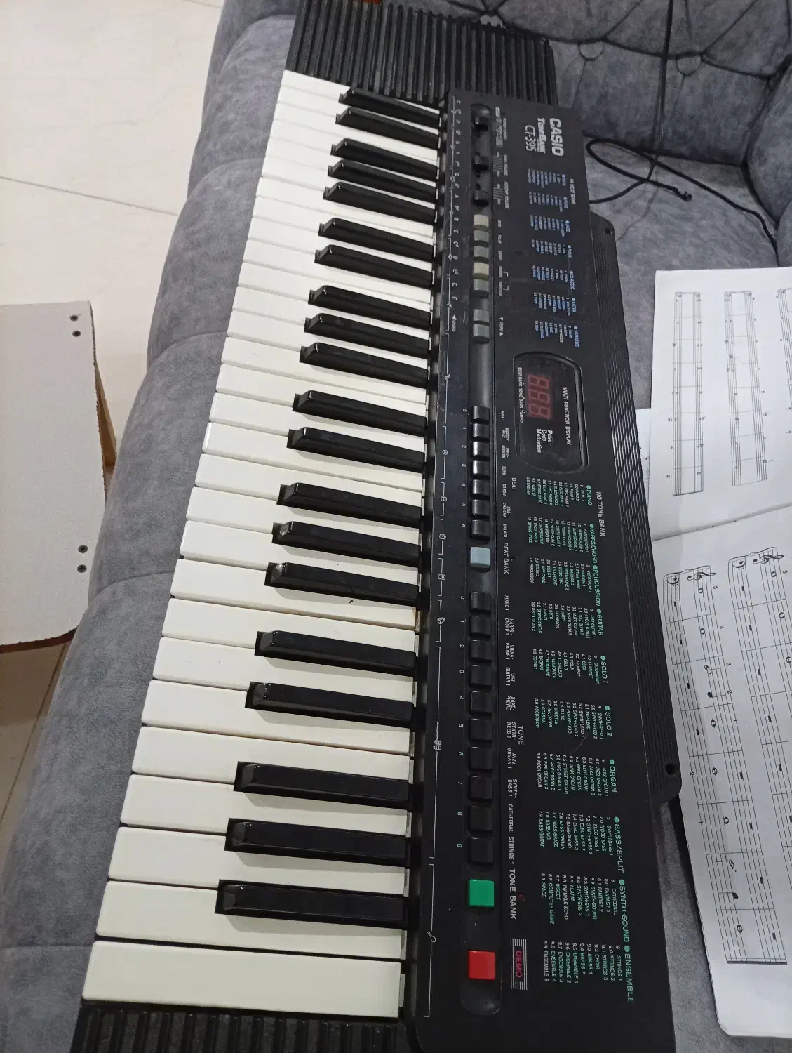 کیبرد CASIO395|پیانو، کیبورد، آکاردئون|رودسر, |دیوار