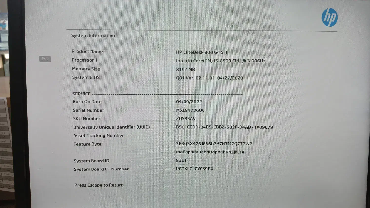 مینی کیس Hp 800 G4 i5 در حد نو|رایانه رومیزی|فردیس, فرامرزیه|دیوار