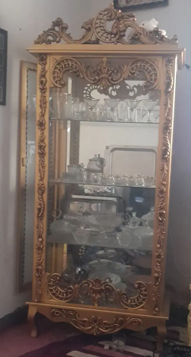 بوفه کاملا سالم  طلایی|بوفه، ویترین، کنسول|ایذه, |دیوار