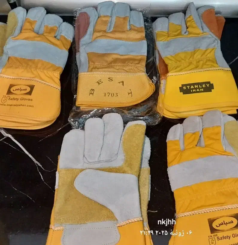۵ جفت دستکش ایمنی|عمده‌فروشی|شاهین‌شهر, فردوسی|دیوار