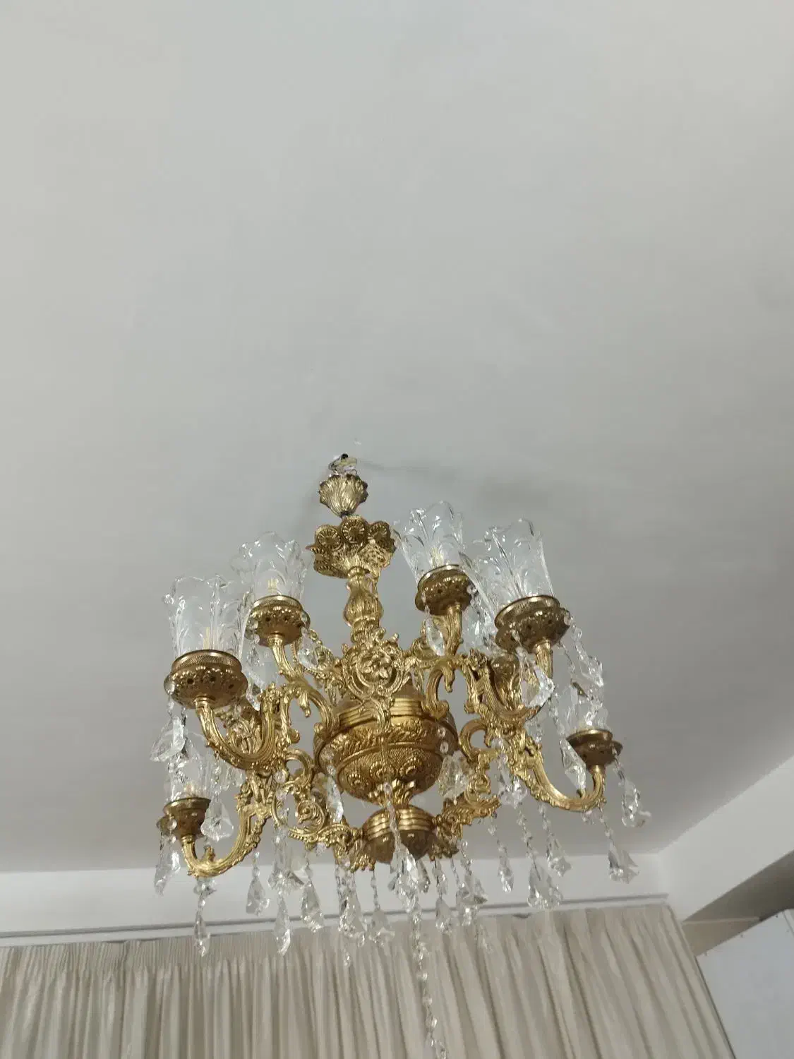 لوستر شاه عباسی ۱۰شعله ۴ میلیون|لوستر و چراغ آویز|مشهد, چاهشک|دیوار