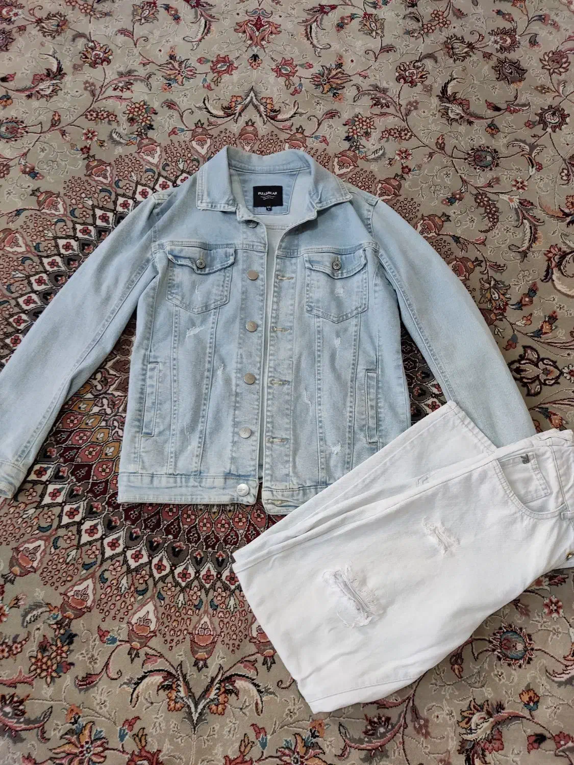 کت جین و دورس سبز و سفید|لباس|الوند, |دیوار