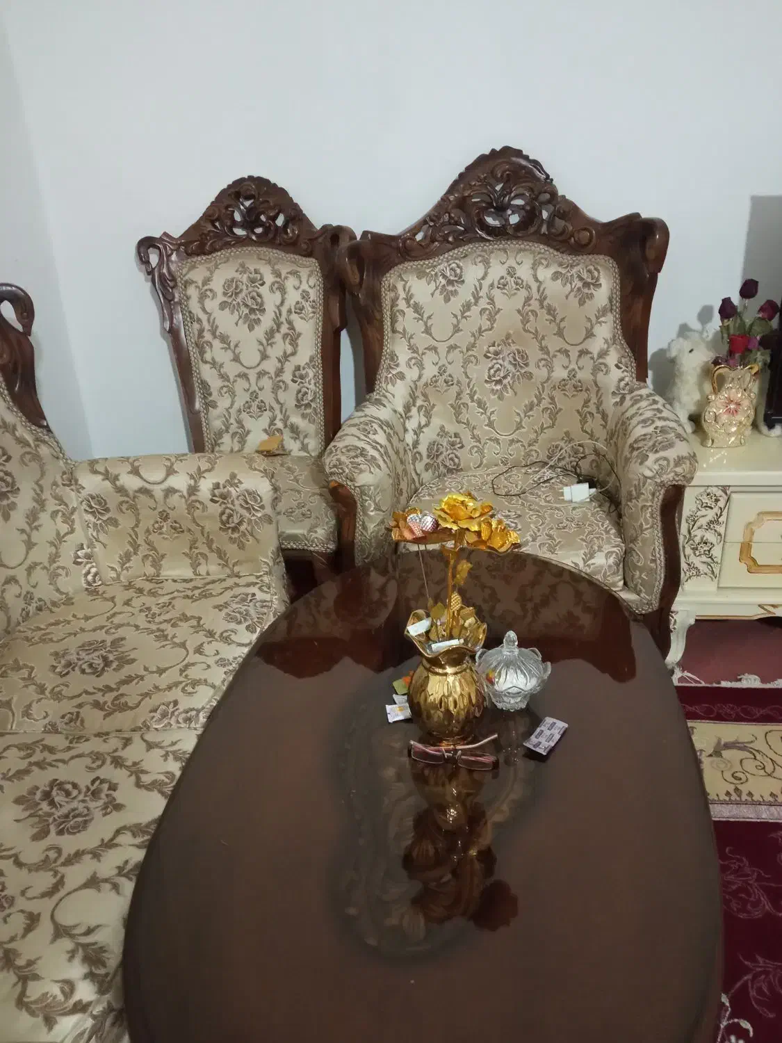 مبل سلطنتی 9نفره‌درحدنو|مبلمان خانگی و میز عسلی|میاندوآب, |دیوار