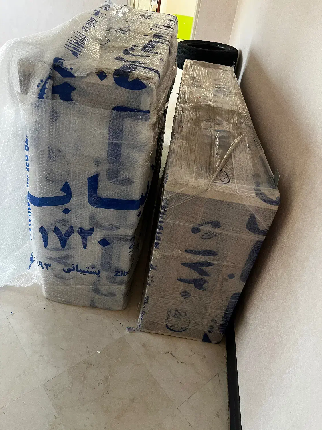 تخت خواب تاشو با کمد جدا وتشک|تخت و سرویس خواب|تهران, درب دوم|دیوار