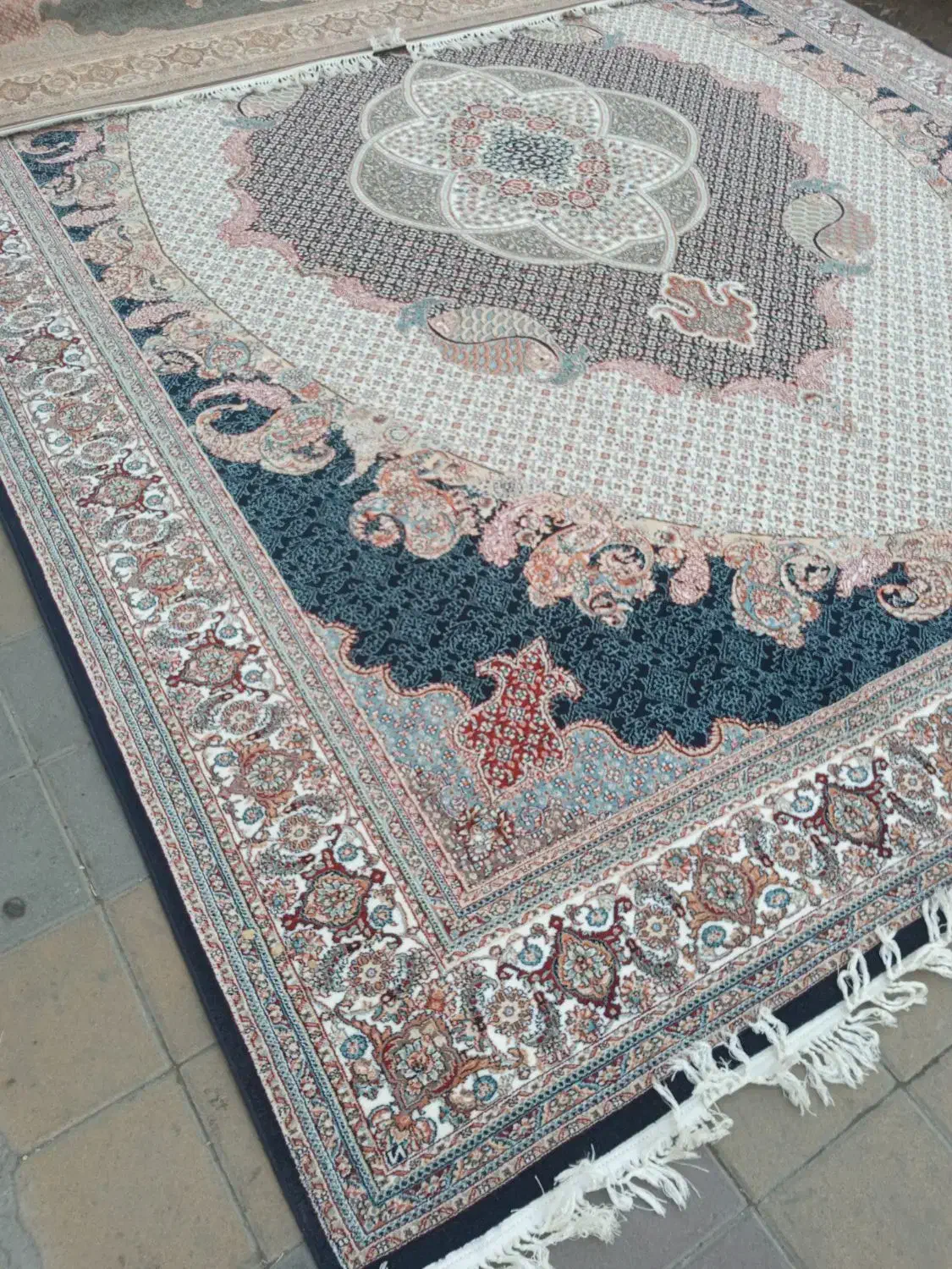 یک جفت فرش۱۲متری۷۰۰شانه ریزماهی درحدنو|فرش|اردبیل, |دیوار