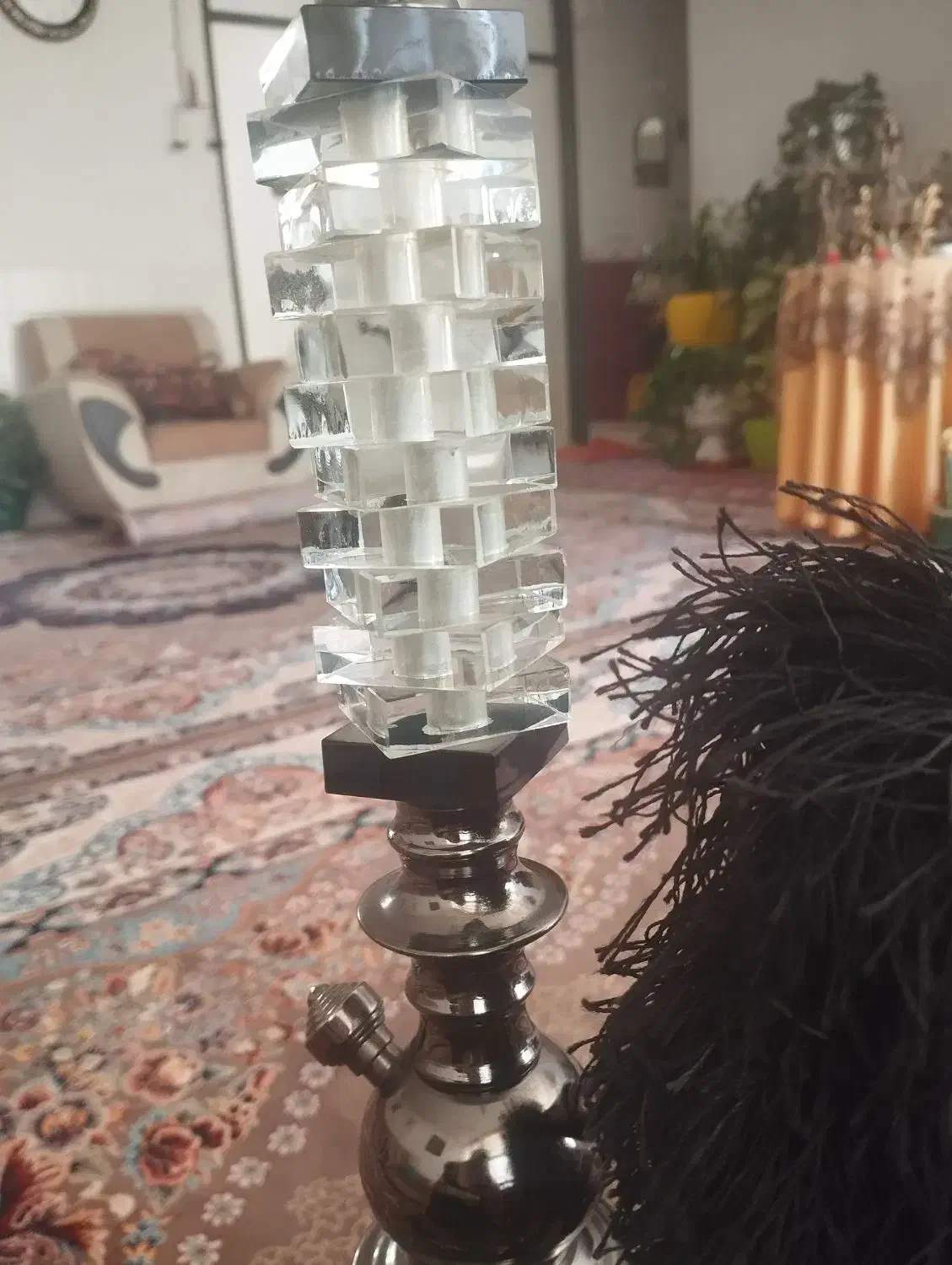 درود..یک عدد قلیان کریستال بسیار شیک ونونو|کلکسیون و سرگرمی|نجفآباد, فاز ۳ شهرک آزادگان|دیوار