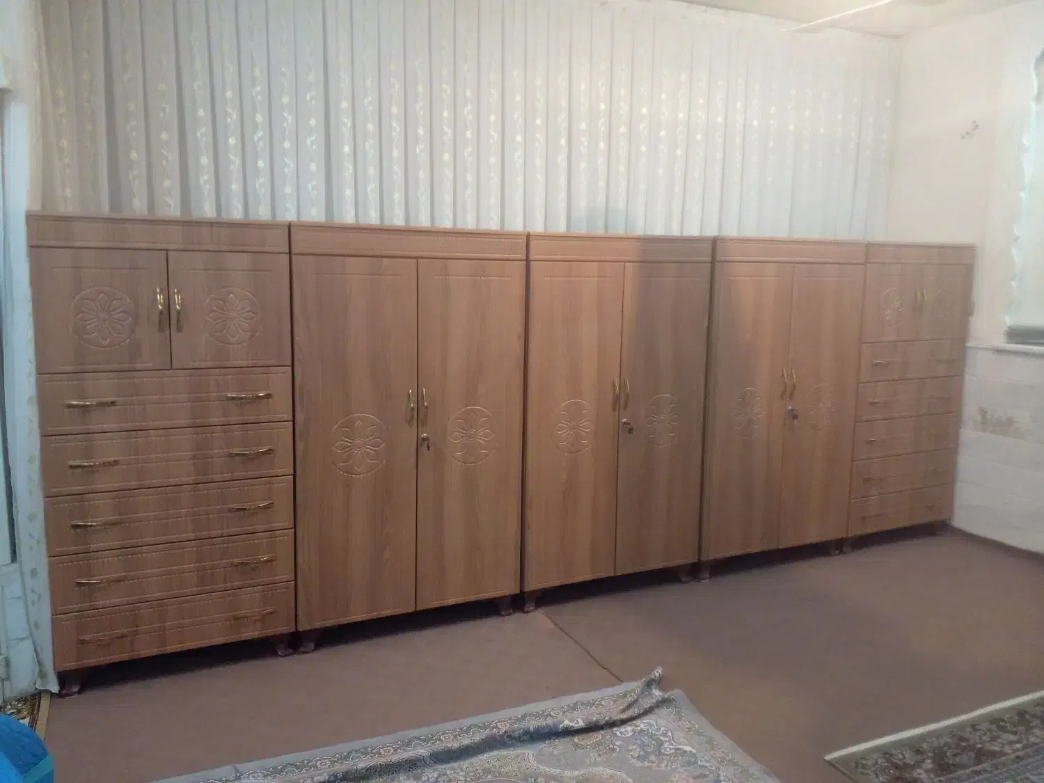 کمد جالباسی وکمد دیواری|جاکفشی، کمد، دراور|قم, قلعه کامکار|دیوار