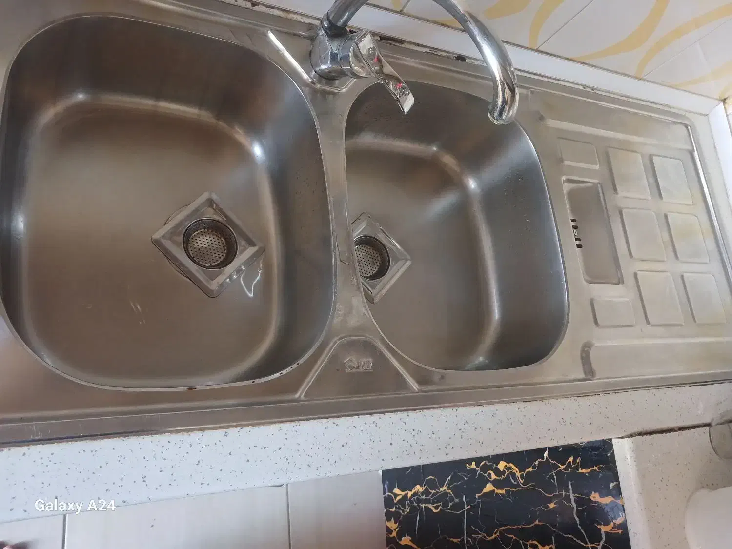 سینک دو لگنه توکار|مصالح و تجهیزات ساختمان|رودسر, |دیوار