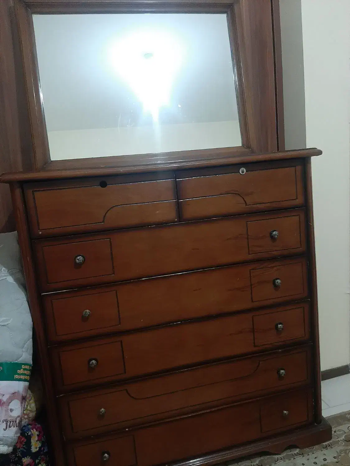 دراور ۷ کشو با آینه|جاکفشی، کمد، دراور|پردیس, فاز ۱۱|دیوار