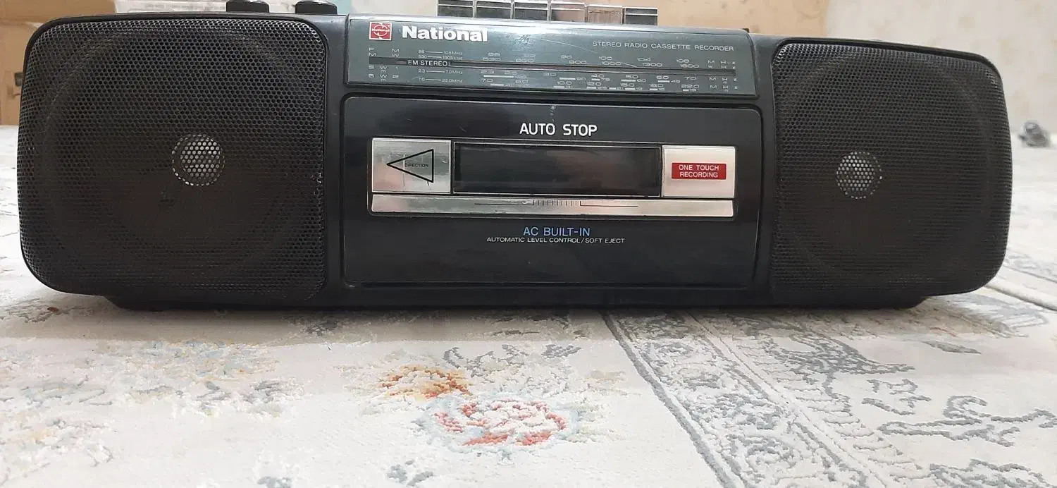 رادیو ضبط ناسیونال کاملا سالم وتمیز|کلکسیون اشیاء عتیقه|کرمانشاه, |دیوار