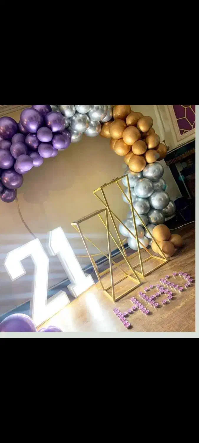 اعدادچوبی چراغدار تولدی|صنایع دستی و سایر لوازم تزئینی|گرگان, |دیوار