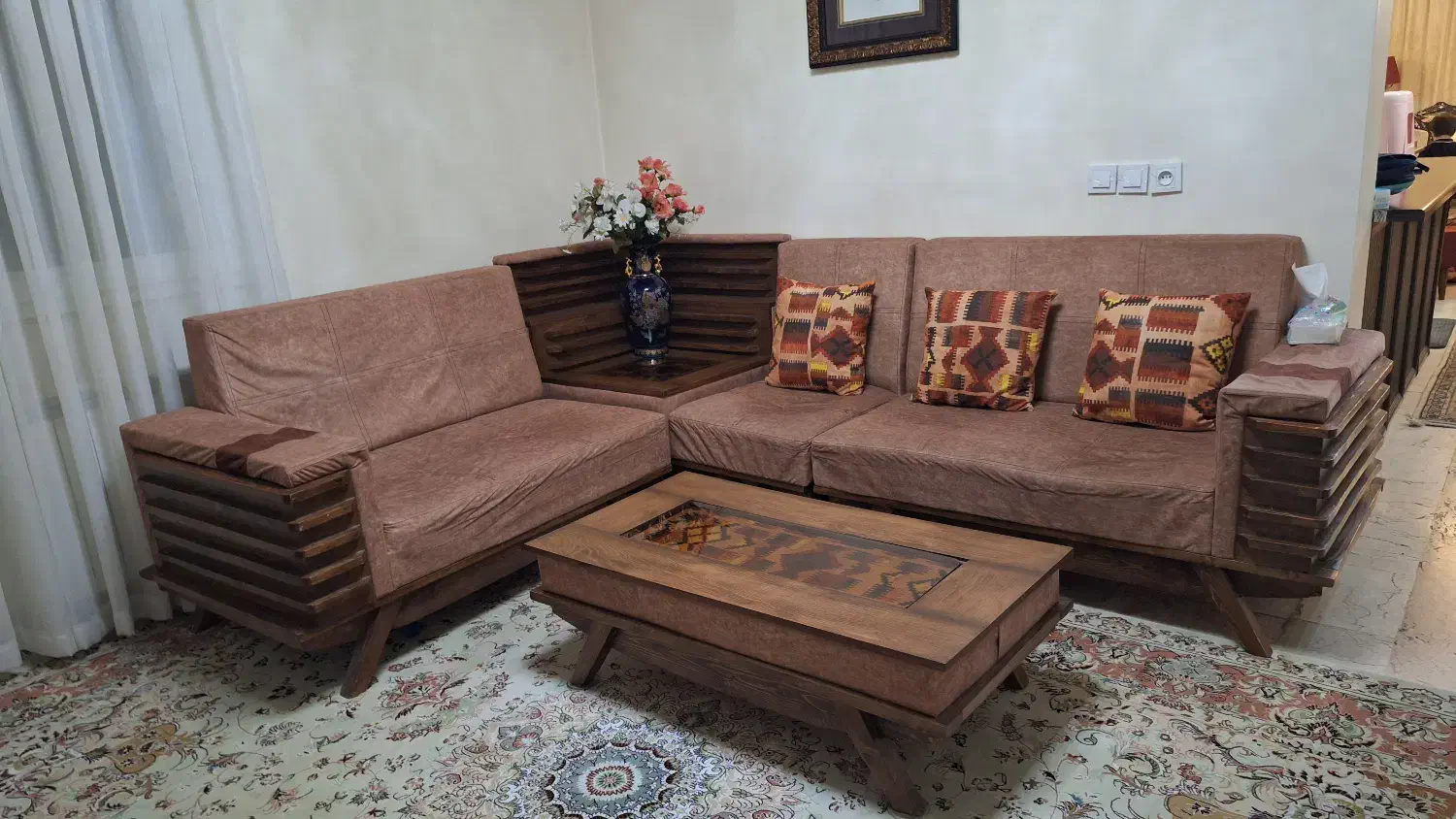 مبل ال ۷نفره|مبلمان خانگی و میز عسلی|تهران, شهرک غرب|دیوار