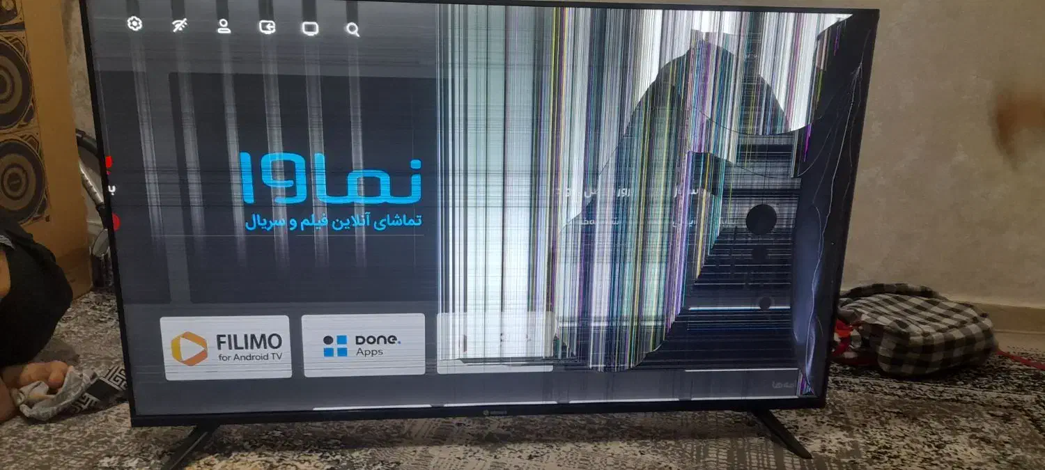 تلوزیون ۵۵ ایسنوا بنیر شکسته|تلویزیون و پروژکتور|فشاپویه, |دیوار