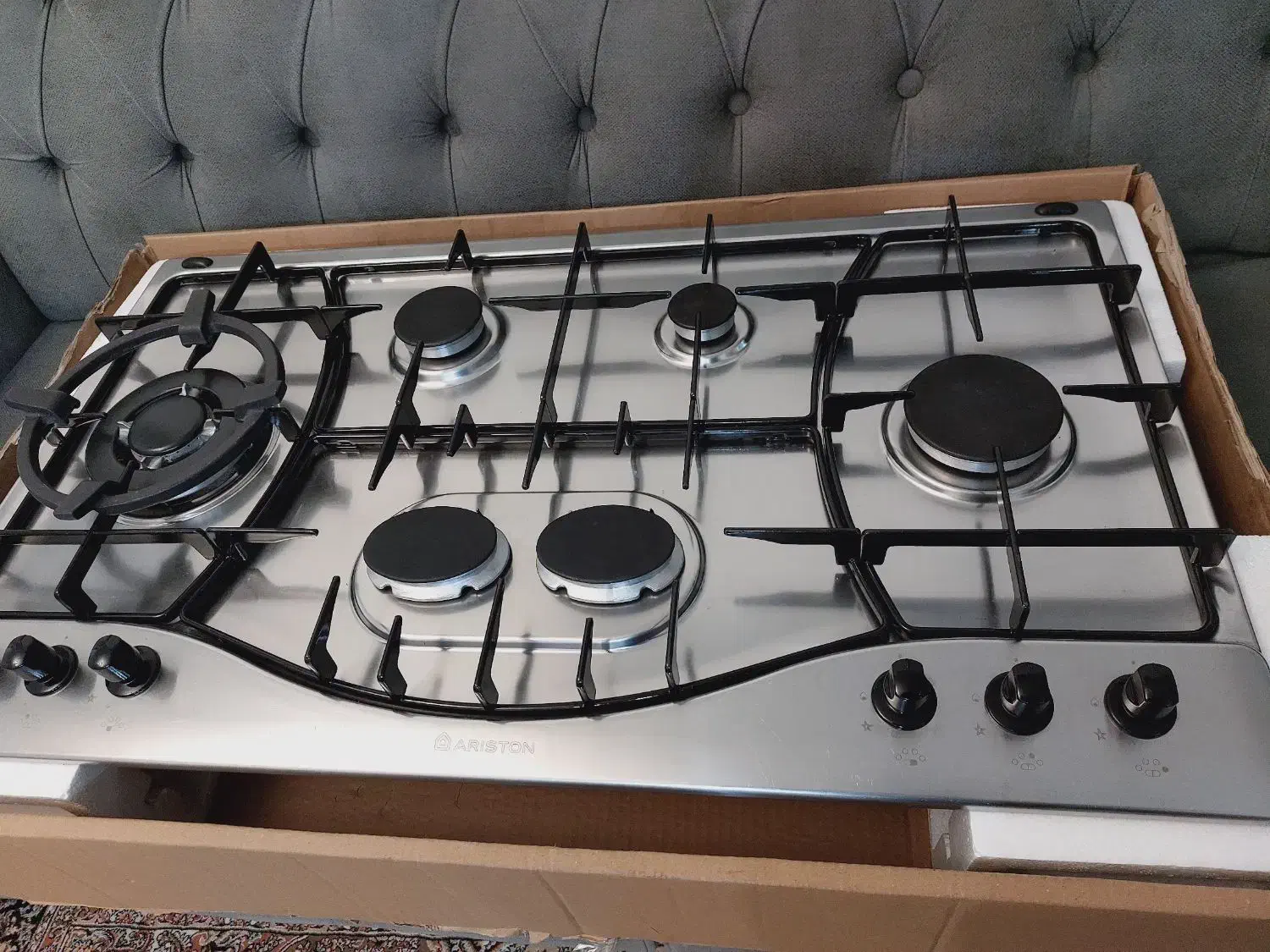 گاز رومیزی توکار ۶ شعله آریستون اصل ایتالیا|اجاق گاز و لوازم برقی پخت‌وپز|تهران, تهرانسر شمالی|دیوار