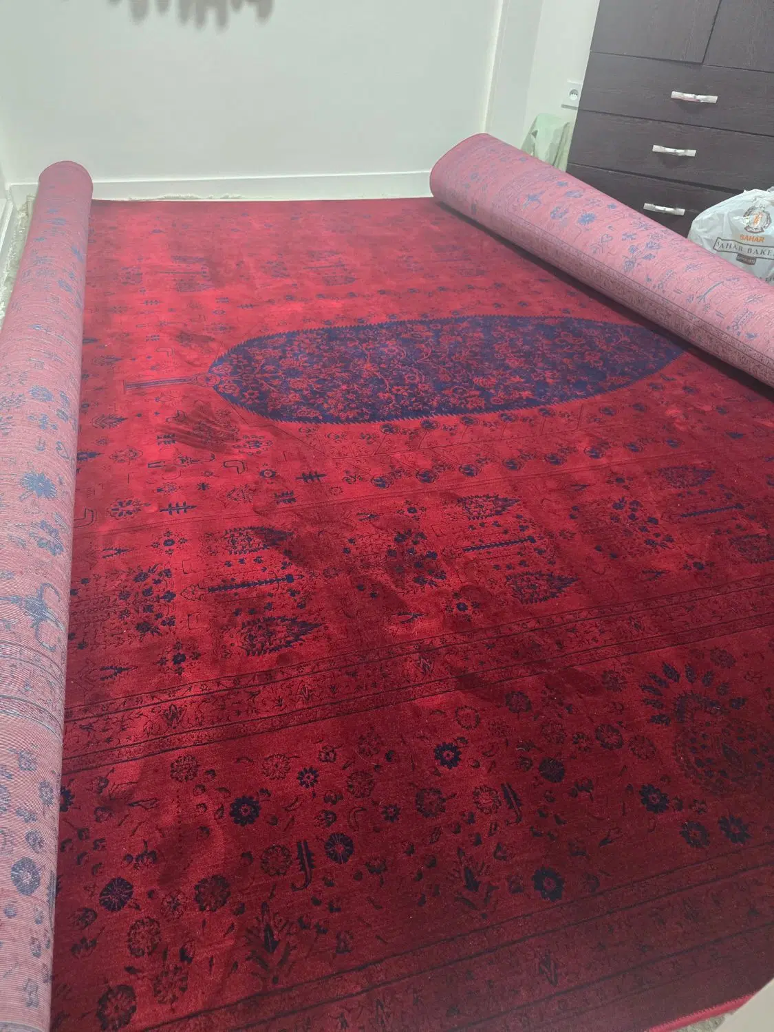 ۲ عدد فرش ۱۲۰۰ شانه گل برجسته ۱۲ و ۶متری|فرش|تهران, بوستان ولایت|دیوار