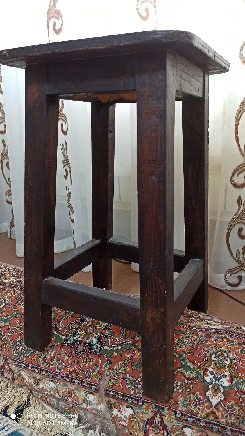 صندلی چهار پایه چوبی محکم ارتفاع ۶۰|صندلی و نیمکت|تبریز, |دیوار