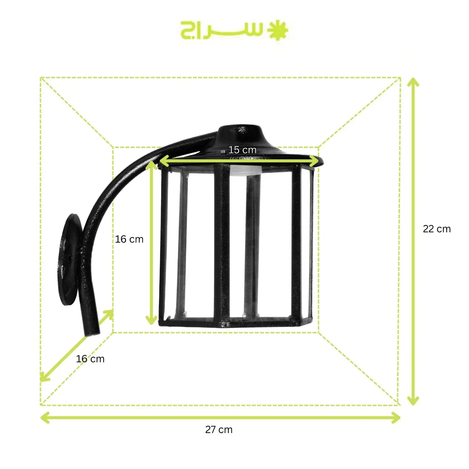 چراغ حیاطی، محوطه،باغی، دیواری تمام فلزی مدل W-1JB|لامپ و چراغ|تهران, گلستان (شهرک راه آهن)|دیوار
