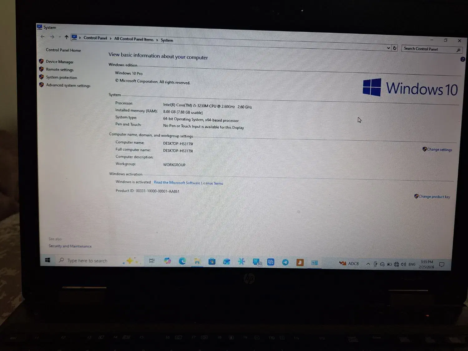 لپ تاپ hp i5|رایانه همراه|اردبیل, |دیوار