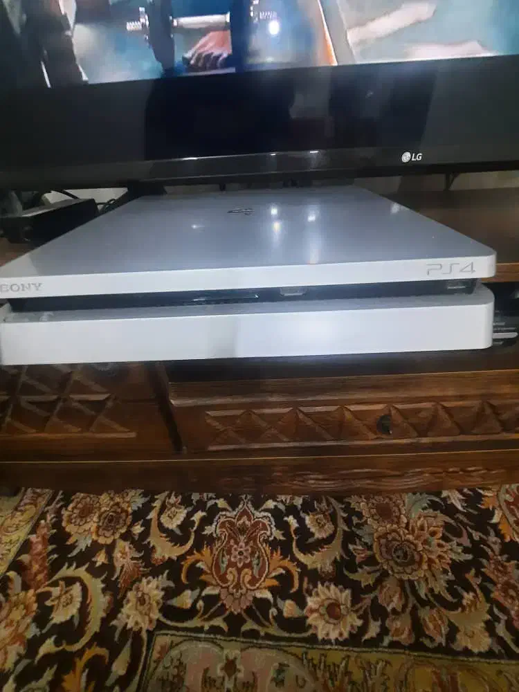 ps4 slim دو دسته|کنسول، بازی ویدئویی و آنلاین|اهواز, کمپلو جنوبی|دیوار