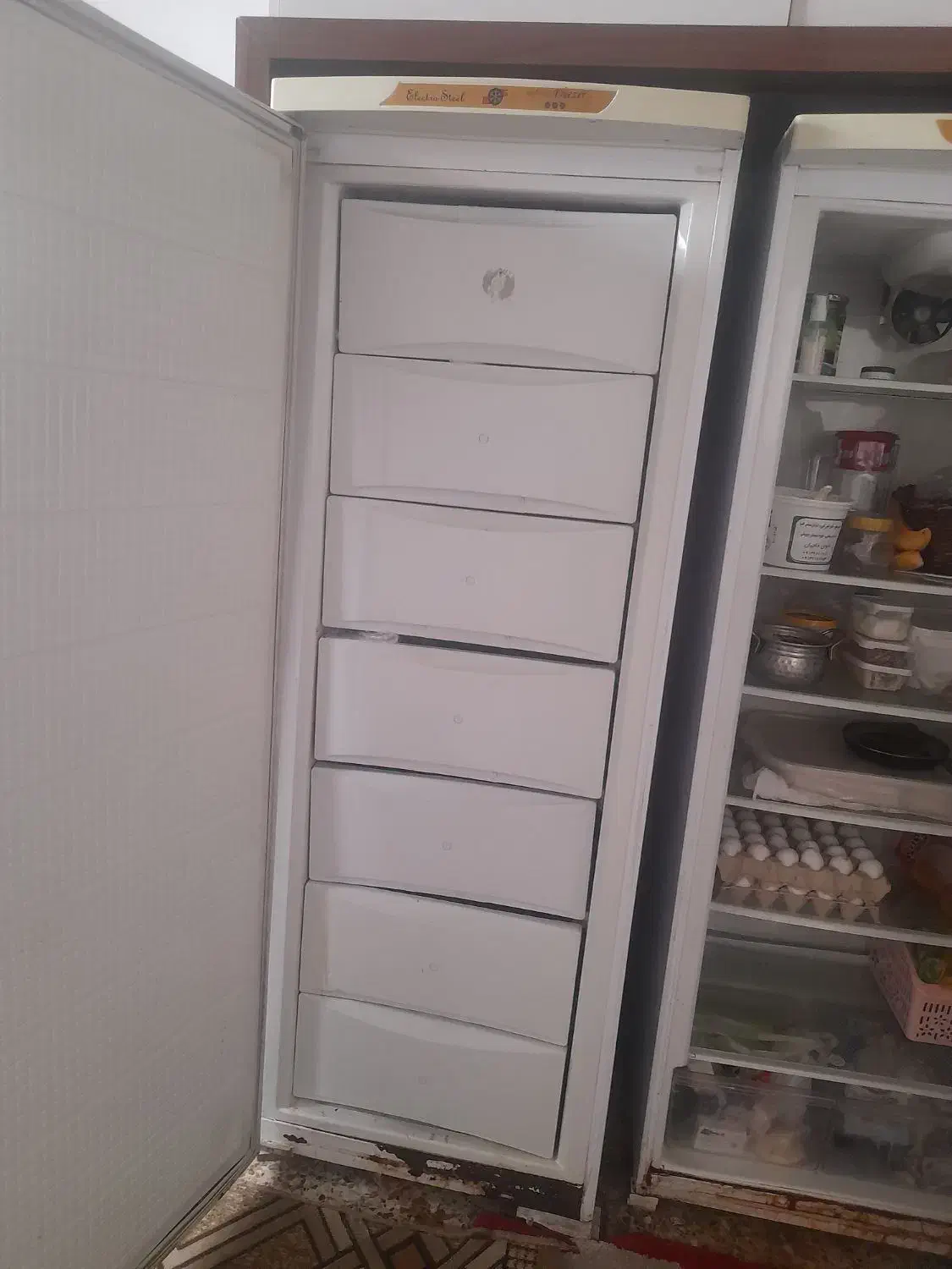 یخچال دو قلو فریز کامل ویخچال کار کرده|یخچال و فریزر|خمینی‌شهر, |دیوار