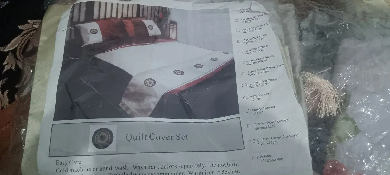 روتختی ساتن ابریشم آکبند دونفره ۶تکه|سرویس روتختی|تهران, یاخجی آباد|دیوار