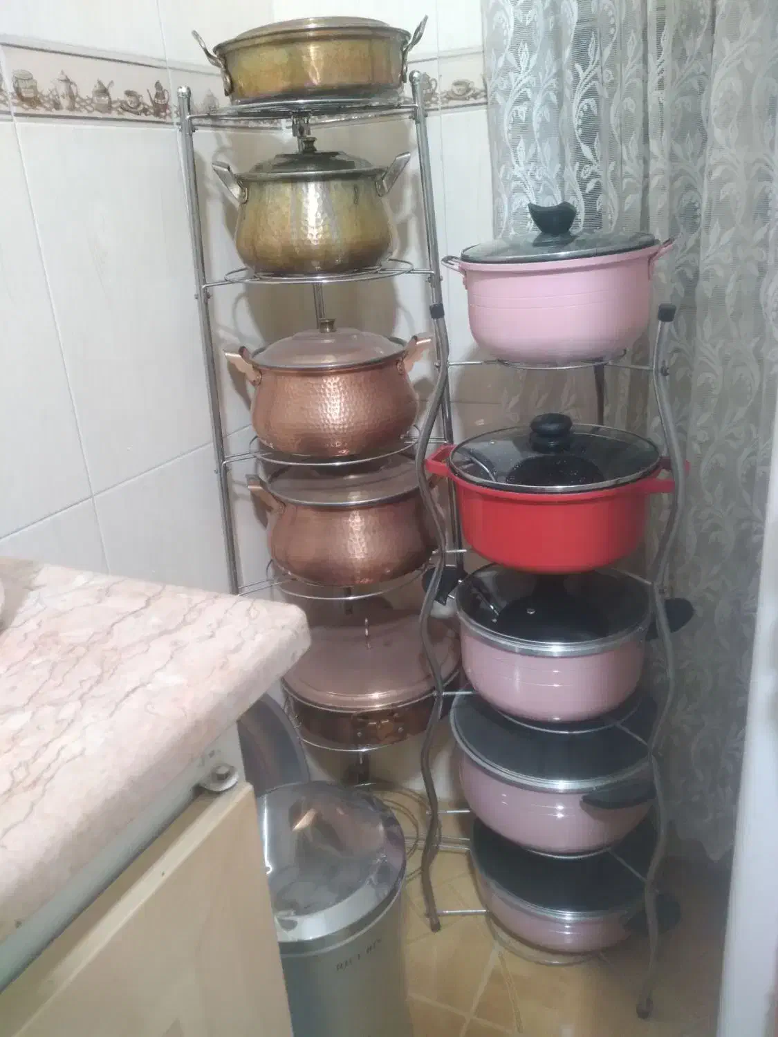 استند قابلمه|آب‌چکان و نظم‌دهنده ظروف|سبزوار, ایزی شهر|دیوار