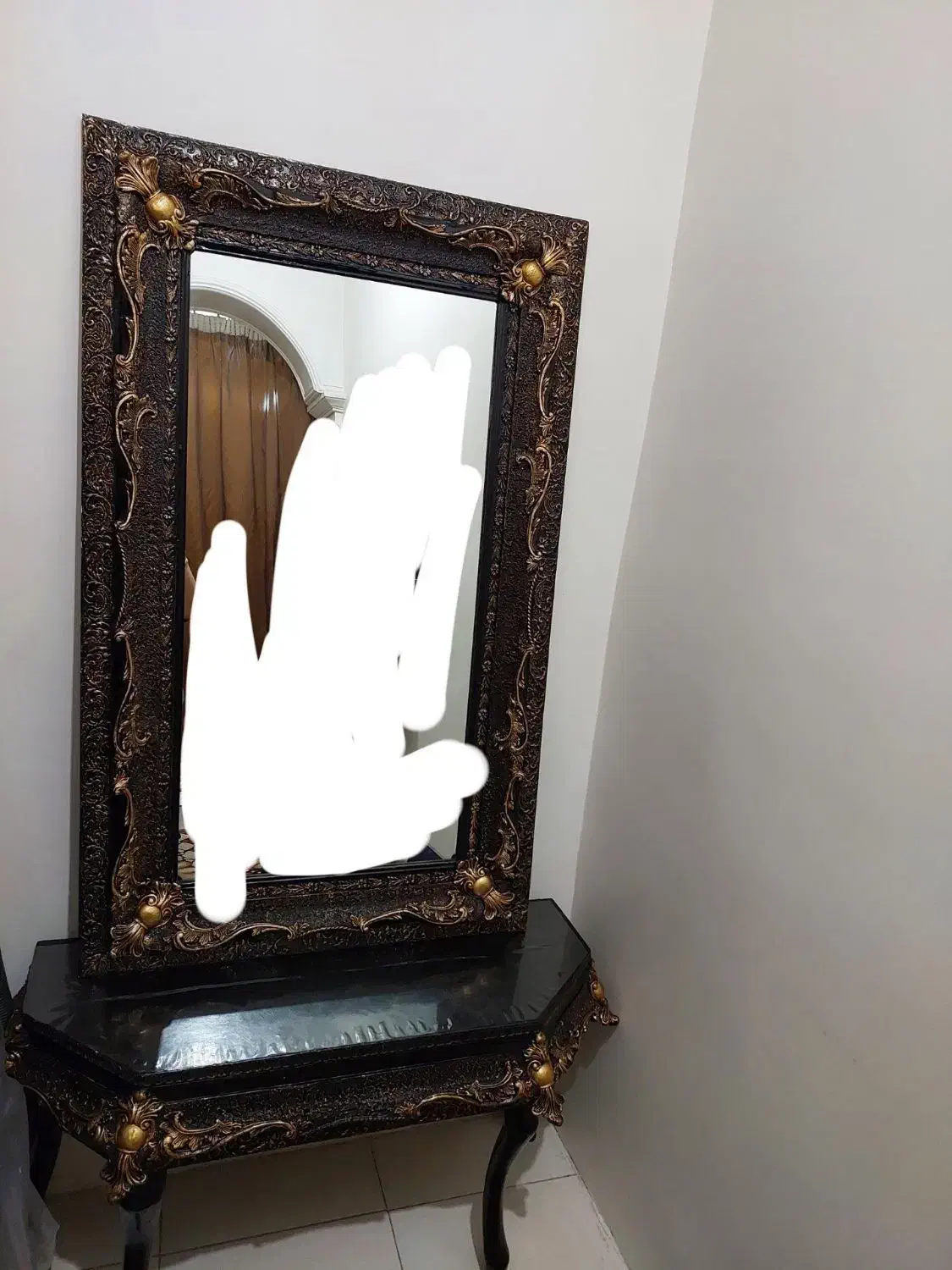 آیینه و میز|بوفه، ویترین، کنسول|تهران, والفجر (افسریه)|دیوار