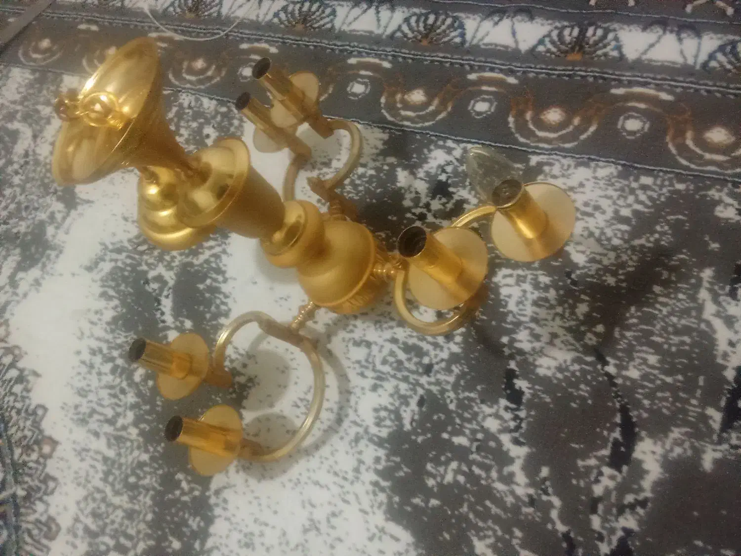 لوستر شش شاخه|لوستر و چراغ آویز|پیشوا, |دیوار